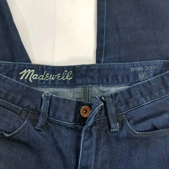 Madewell Skinny Skinny Ankle Jeans Dark Wash Denim Size 24 - Picture 4 of 4